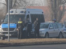 Pijany kierowca uderzył w radiowóz na skrzyżowaniu