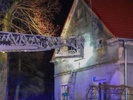 Pożar domu jednorodzinnego w Pępicach