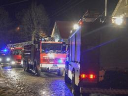 Pożar domu jednorodzinnego w Pępicach