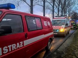 Samochód dachował w Mąkoszycach