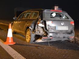 Cztery pojazdy zderzyły się w nocy na A4