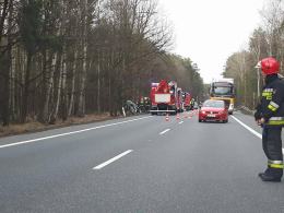 40-latek zasnął za kierownicą audi. W wypadku ucierpiało dziecko.