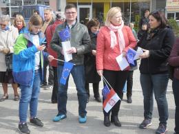 Opolanie wspólnie odśpiewali hymn Unii Europejskiej