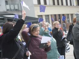 Opolanie wspólnie odśpiewali hymn Unii Europejskiej