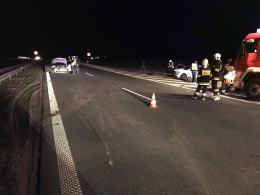 Wypadek na autostradzie A4, 5 osób w szpitalu