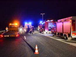 Wypadek na autostradzie A4, 5 osób w szpitalu