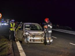 Wypadek na autostradzie A4, 5 osób w szpitalu
