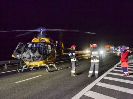 Wypadek na autostradzie A4, 5 osób w szpitalu