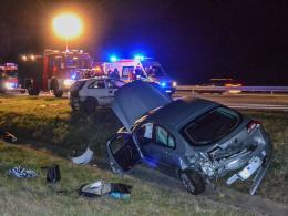 Wypadek na autostradzie A4, 5 osób w szpitalu