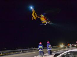 Wypadek na autostradzie A4, 5 osób w szpitalu