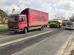 Wypadek z udziałem karetki pogotowia na ul. Oświęcimskiej