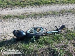 Wypadek motocyklisty na obwodnicy Lubrzy