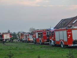 Pożar domu jednorodzinnego w Skarbiszowie
