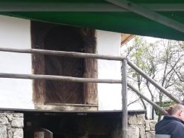 Pożar na jarmarku w bierkowickim skansenie