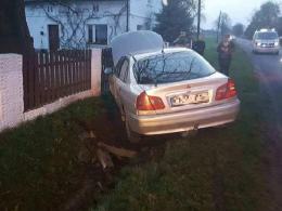 Zderzenie mitsubishi z ciągnikiem w Wierzbiu