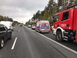 Siedem osób rannych w wypadku na A4. W akcji śmigłowiec LPR.