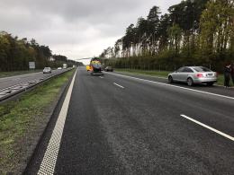 Siedem osób rannych w wypadku na A4. W akcji śmigłowiec LPR.