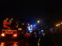 Nocna ewakuacja akademika Kmicic. Palił się zsyp.