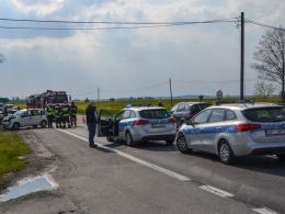 Wypadek w Sosnówce, dwie osoby ranne