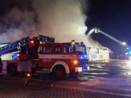 Spłonął market spożywczy w Ozimku