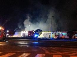 Spłonął market spożywczy w Ozimku