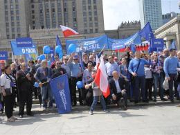 Opolanie protestowali na Marszu Wolności w Warszawie