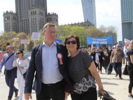 Opolanie protestowali na Marszu Wolności w Warszawie