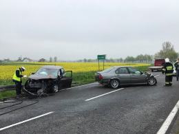 Wypadek podczas wyprzedzania pod Kuniowem