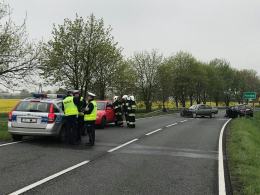 Wypadek podczas wyprzedzania pod Kuniowem