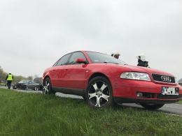 Wypadek podczas wyprzedzania pod Kuniowem