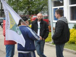 Prezydent Wiśniewski w Czarnowąsach. Protestujący: "Zaborca, zaborca!".