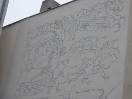 Na opolskich kamienicach powstaje kolorowy mural