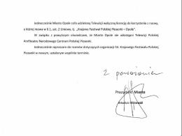 Miasto wypowiedziało umowę Telewizji Polskiej! KFPP w czerwcu nie będzie!