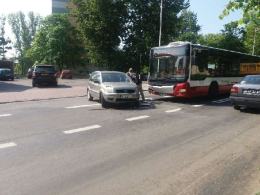 Autobus MZK zderzył się z autem osobowym