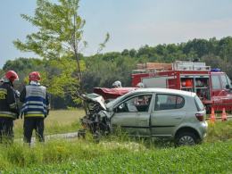 Nietrzeźwy kierowca sprawcą wypadku pod Komprachcicami