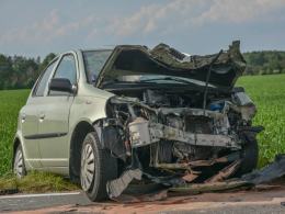 Nietrzeźwy kierowca sprawcą wypadku pod Komprachcicami