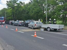 Karambol 5 samochodów na ul. Wrocławskiej