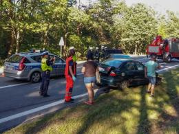 Czołowe zderzenie na ul. Strzeleckiej w Opolu