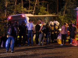Nocne zderzenie autokaru i busa w Opolu. Są ranni.