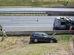 Zaśnięcie 52-latka przyczyną wypadku na autostradzie A4