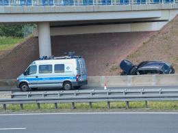 Zaśnięcie 52-latka przyczyną wypadku na autostradzie A4