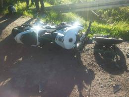 Tragiczny wypadek motocyklisty przed Dąbrową.