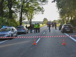 Tragiczny wypadek motocyklisty przed Dąbrową.
