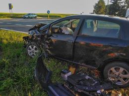 Nie udzieliła pierwszeństwa. Kolizja w Reńskiej Wsi