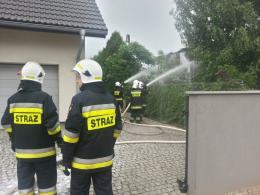 Pożar budynku gospodarczego w Opolu-Sławicach