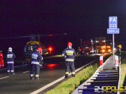 Nocny wypadek na A4. Cztery osoby w szpitalu