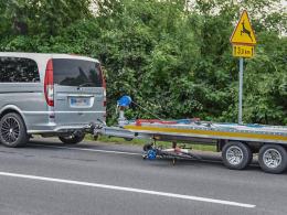 Potrącenie rowerzystki w gminie Skarbimierz