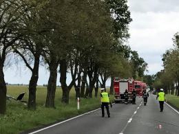 Młoda kobieta ciężko ranna w wypadku pod Kluczborkiem