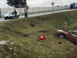 Kilku rannych po wypadku w Dobrodzieniu. W akcji LPR