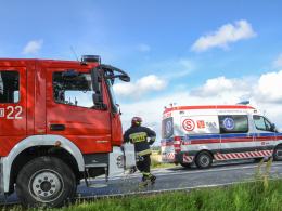 Niebezpieczne zdarzenie na DK 94 koło Leśniczówki. Ranne dzieci